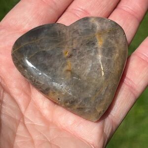 Black Moonstone Heart, 48 grams